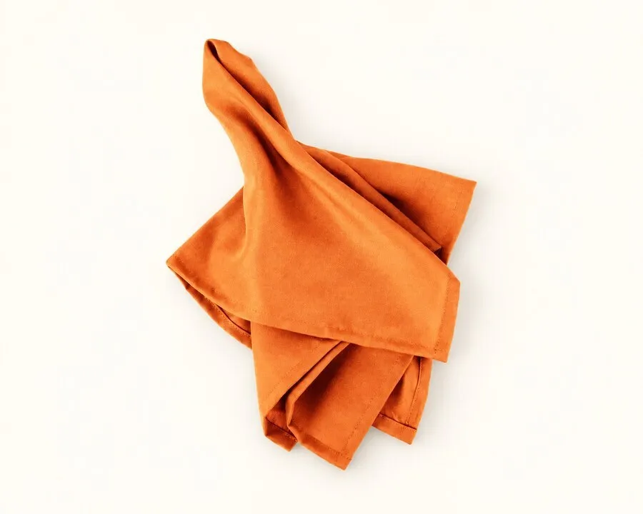 Orange Polyester Napkin 17"x17"