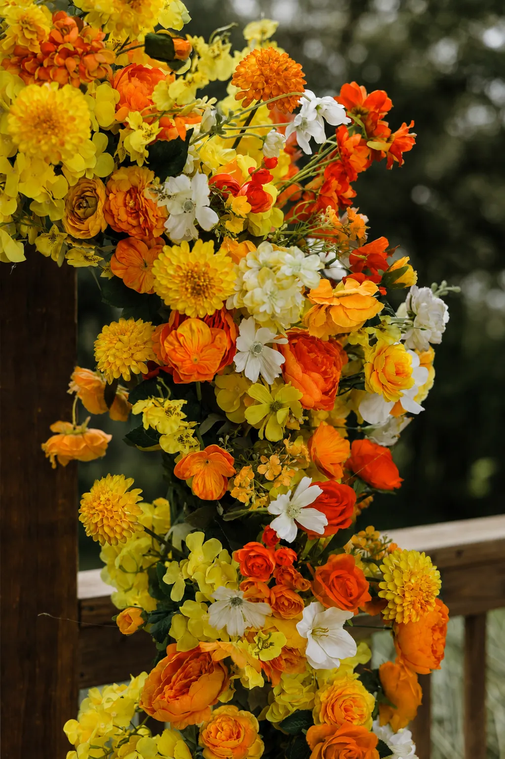 Citrus Bloom Broken Freestanding Arch