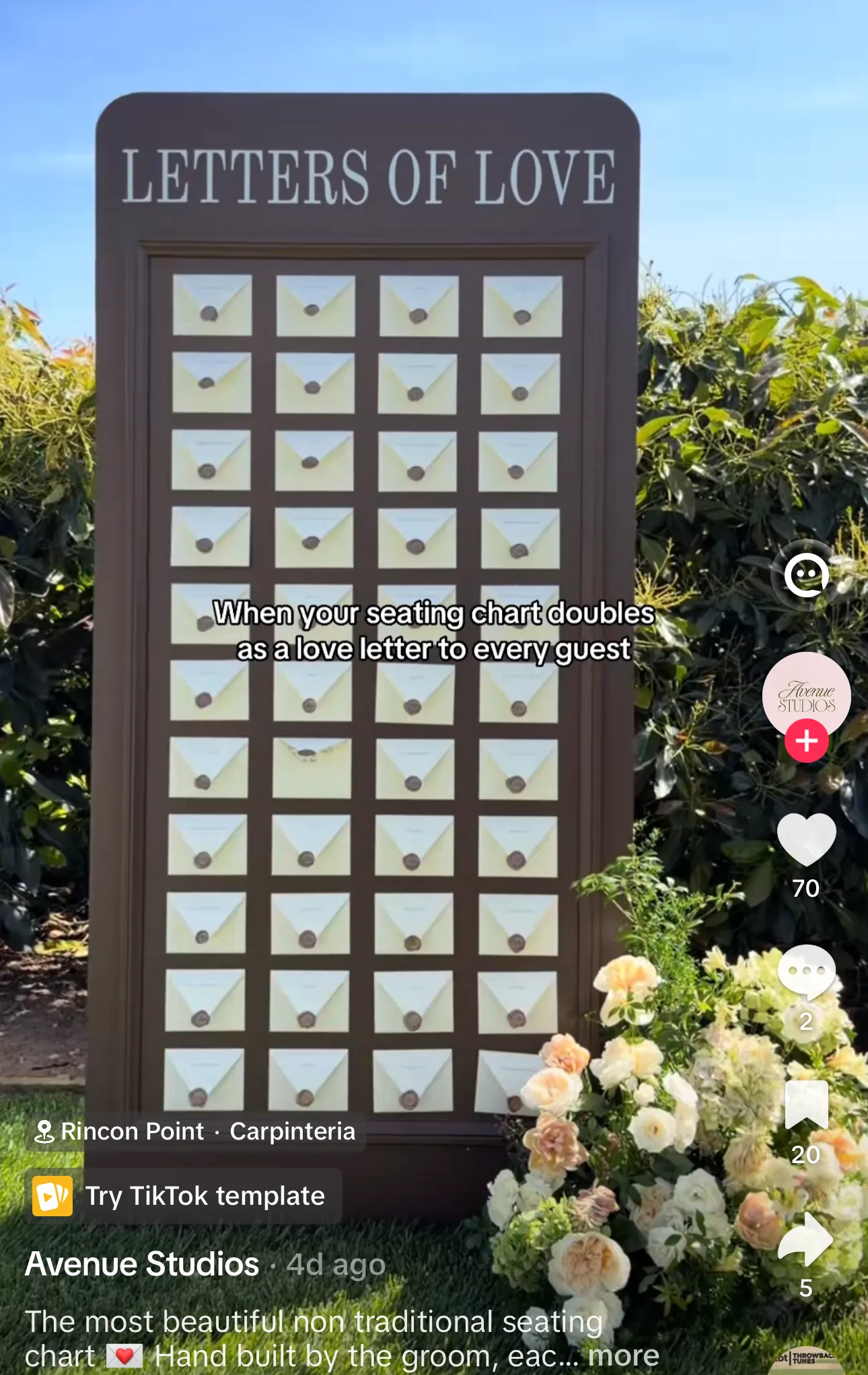 Love Letter Seating Chart
