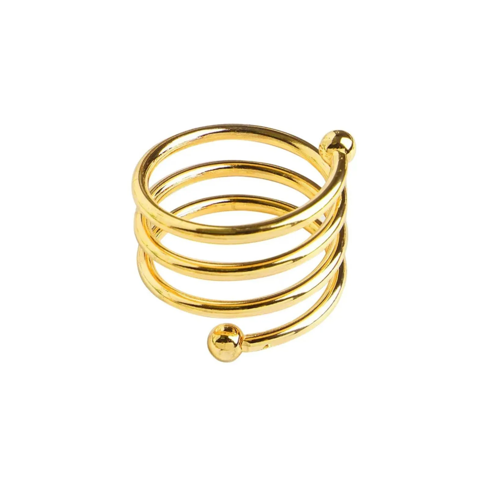 Gold Spiral Napkin Ring
