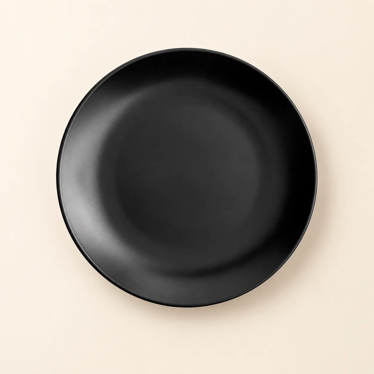Matte Black Appetizer/Dessert Plate 6.5"