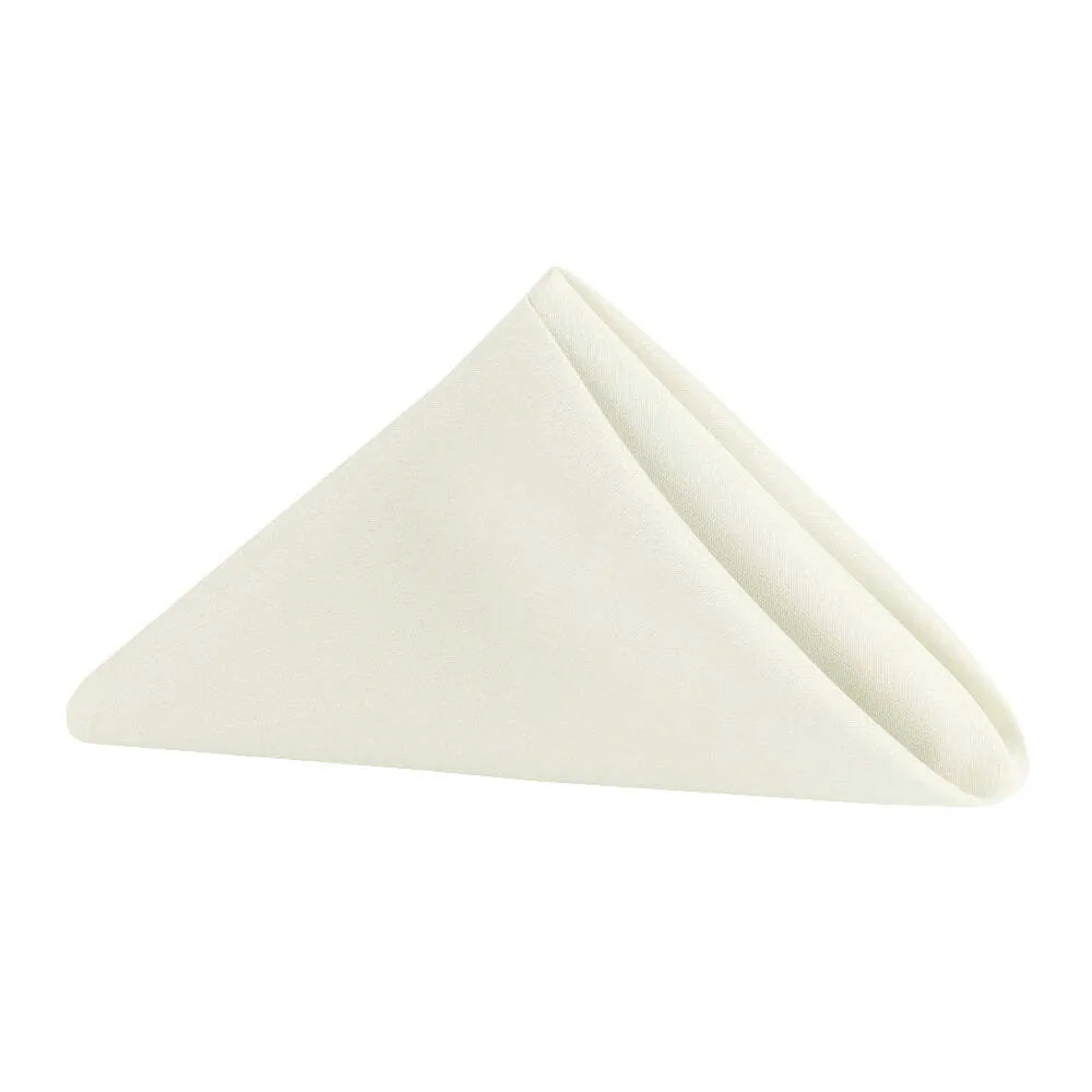 Ivory Polyester Napkin 17"x17"