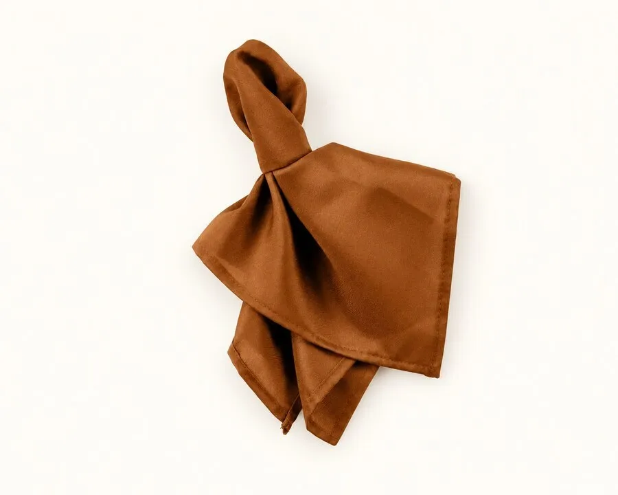 Cinnamon Brown Polyester Napkin 17"x17"