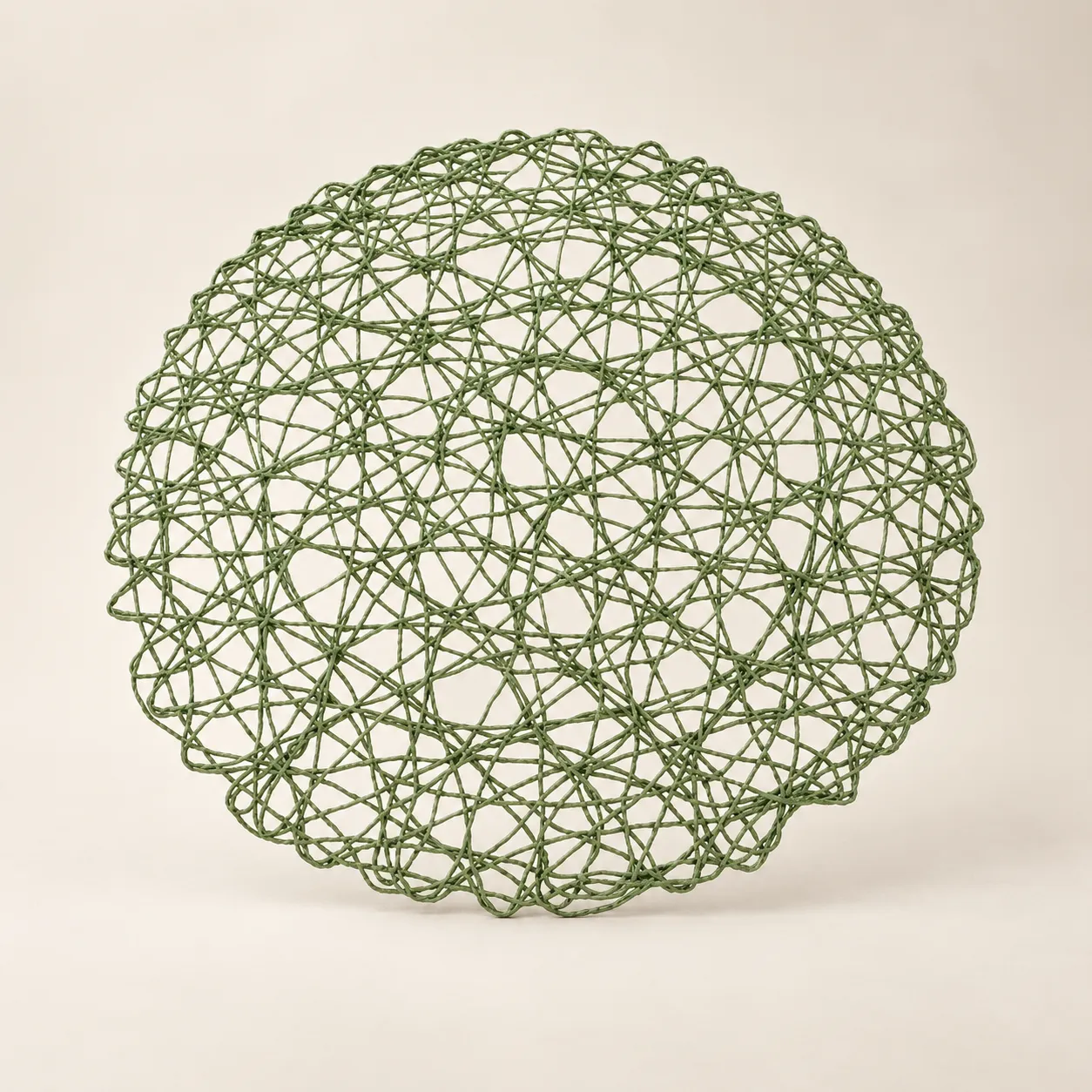 Olive Green Woven Placemat Charger