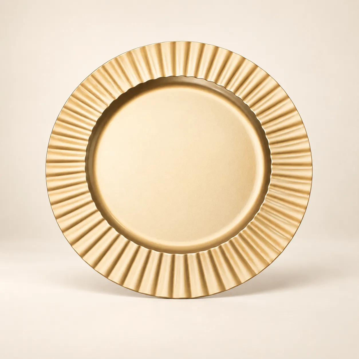 Gold Fluted Charger