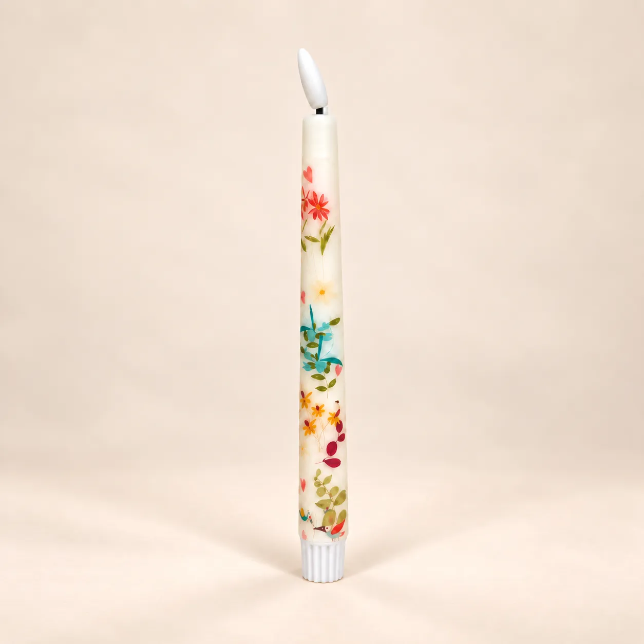 Wildflower Flameless Taper Candle