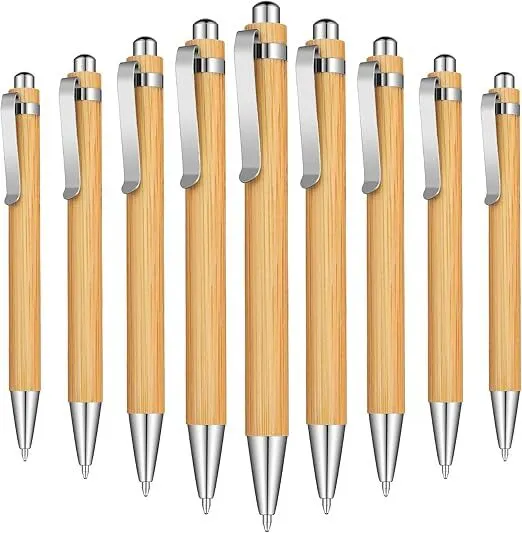 Eco-Friendly Wooden Ballpoint Pens (12-Pack) (LAS)