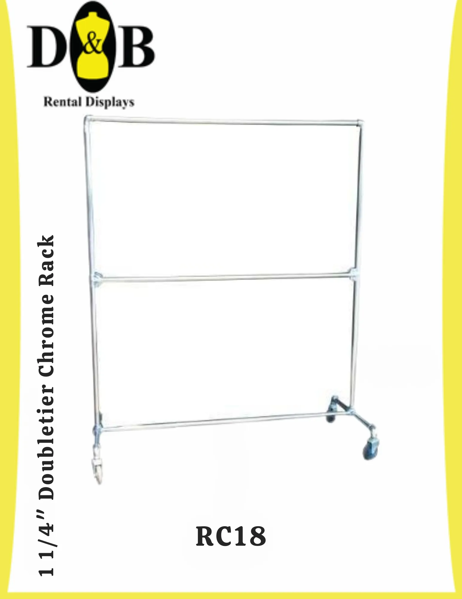 1 1/4″ Doubletier Chrome Rack (NYC)