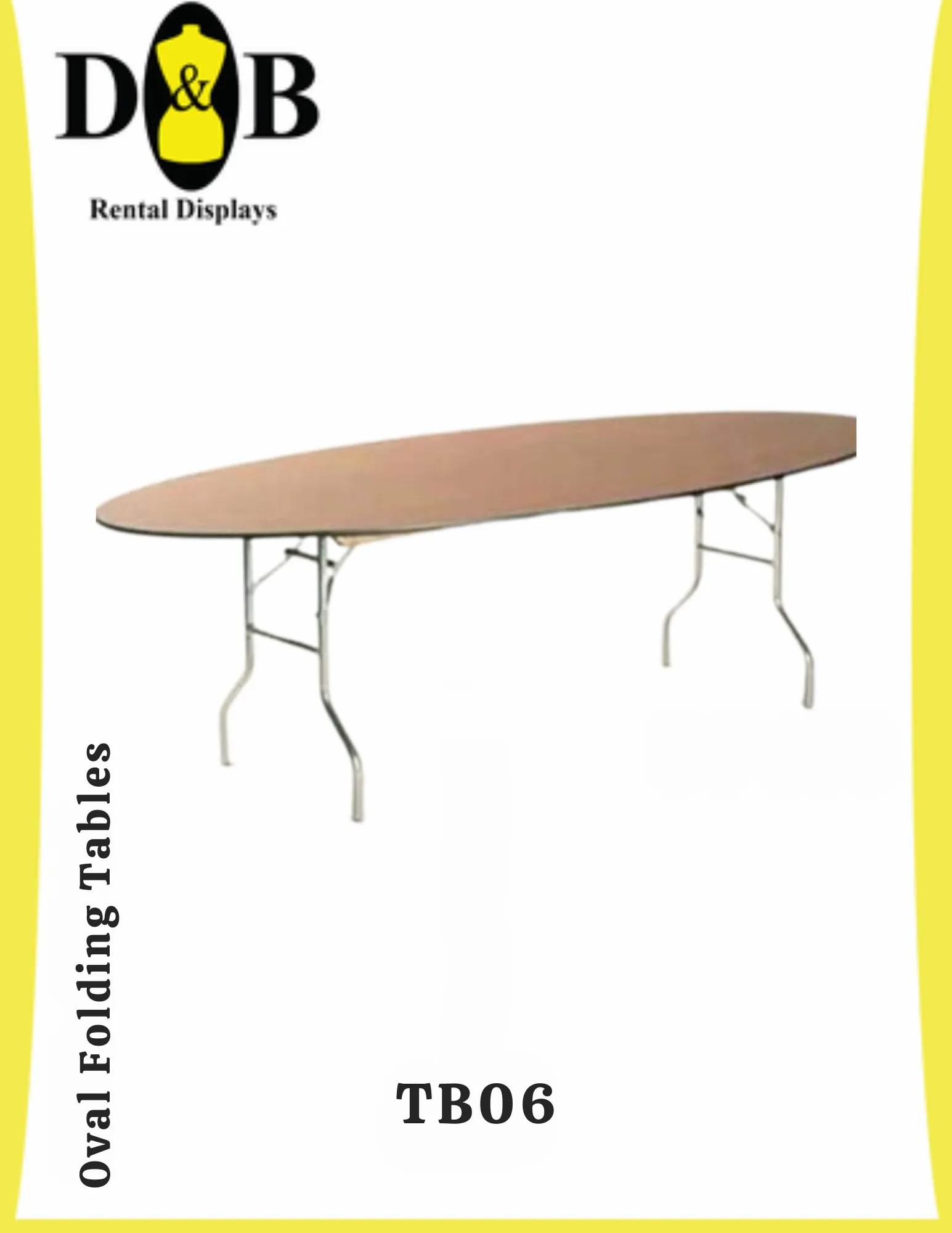Oval Folding Tables (NYC)  