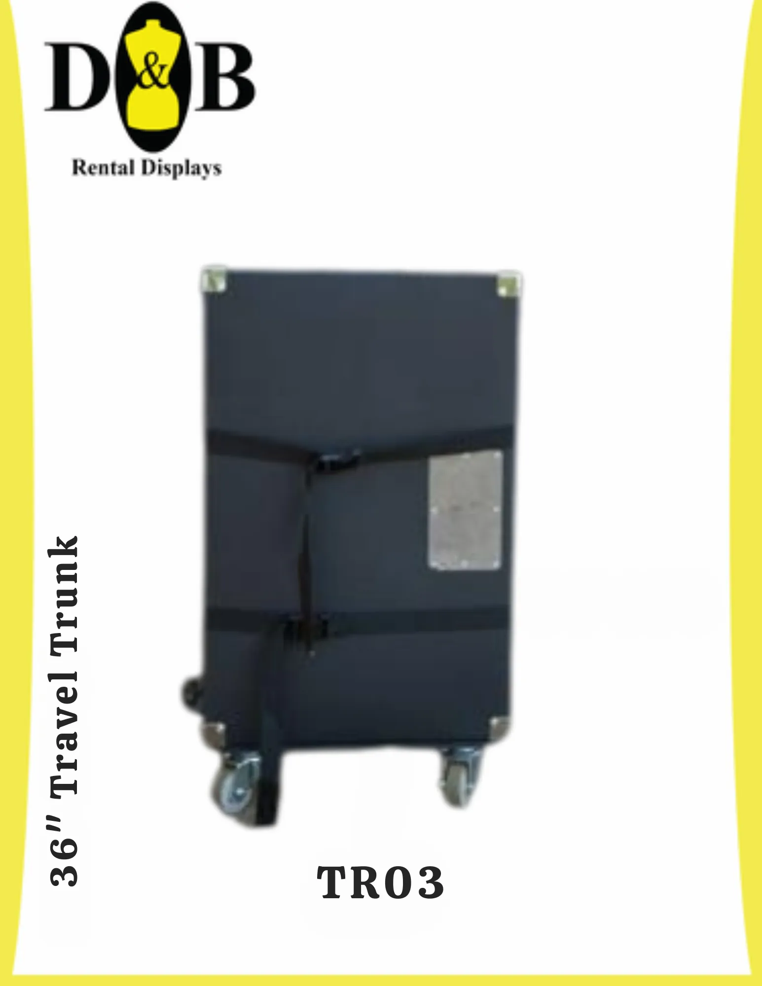 36" Hard Fiber Travel Trunks 