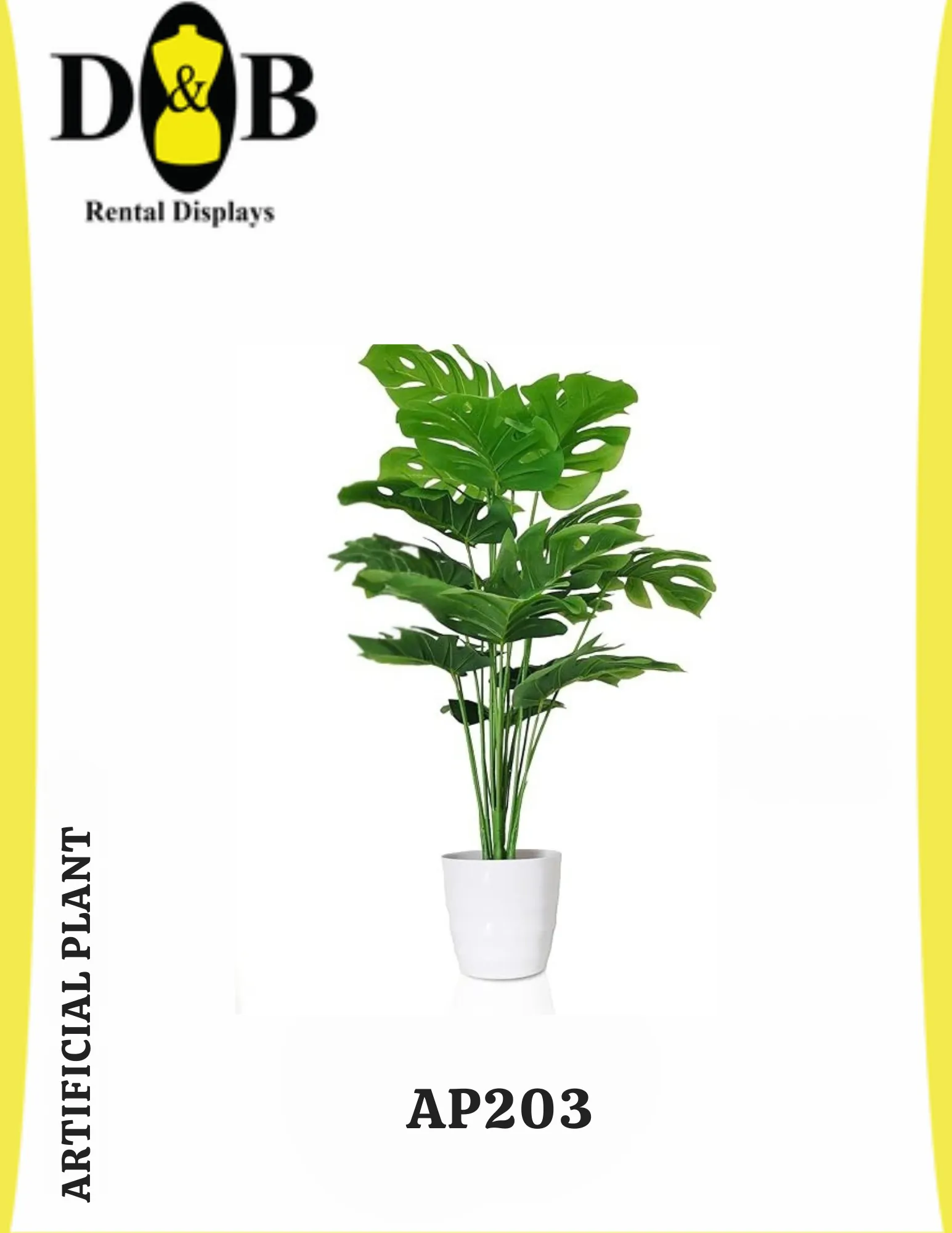 Artificial Plants 203 Dimensions: 7.8"D x 7.8"W x 28"H