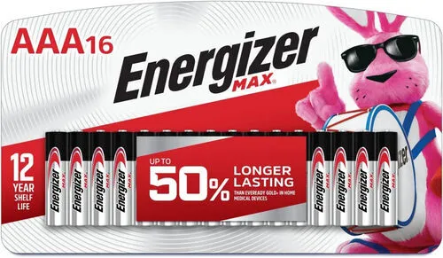 Energizer Long-Lasting AAA Batteries (16-Pack) (NYC)