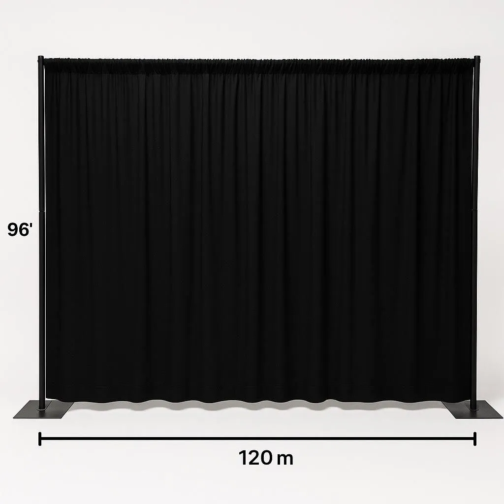 Portable Pipe and Drape Backdrop (black) (NASH)