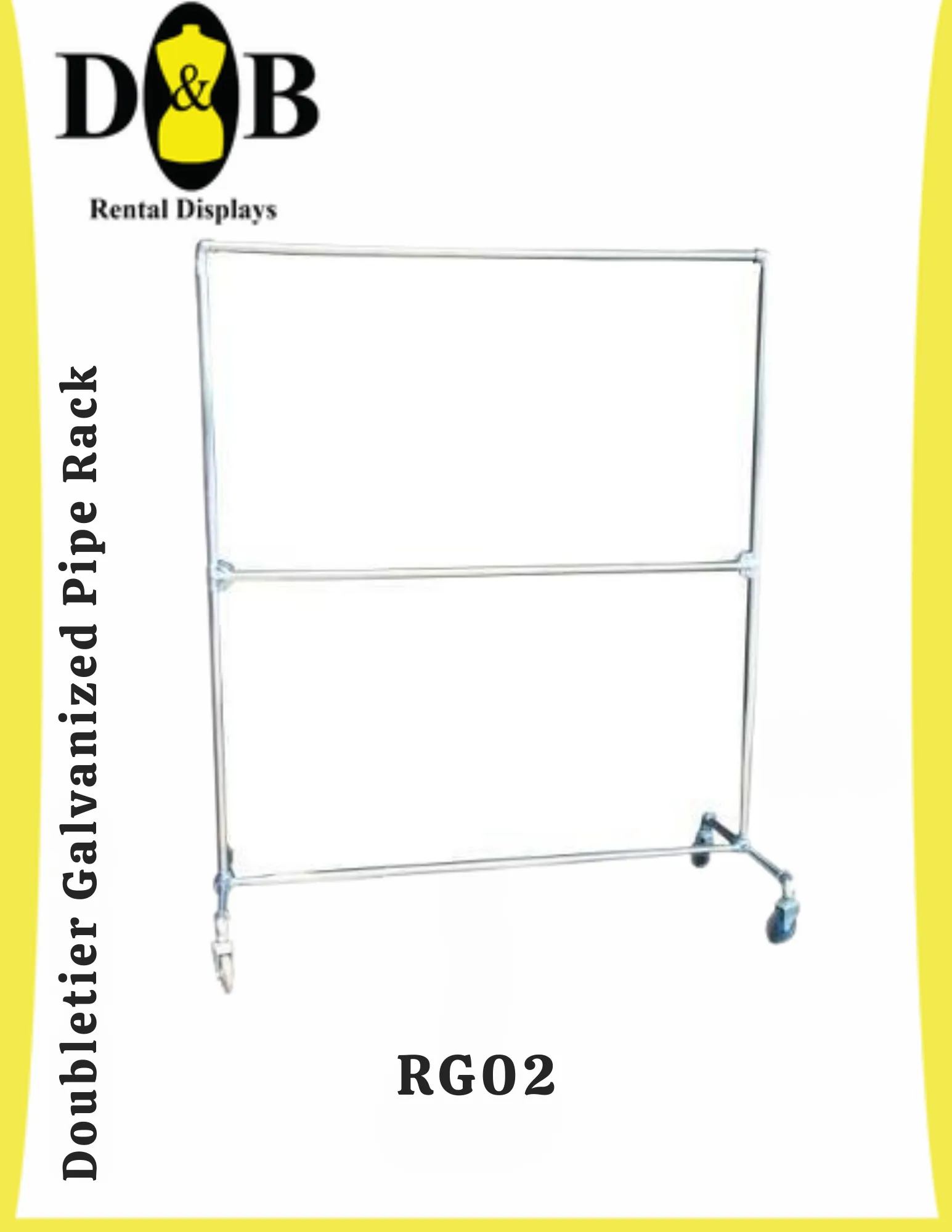 1 1/4″ Doubletier Galvanized Pipe Rack (NYC)
