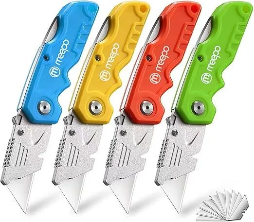 Durable Folding Box Cutters (4-Pack) (LAS)