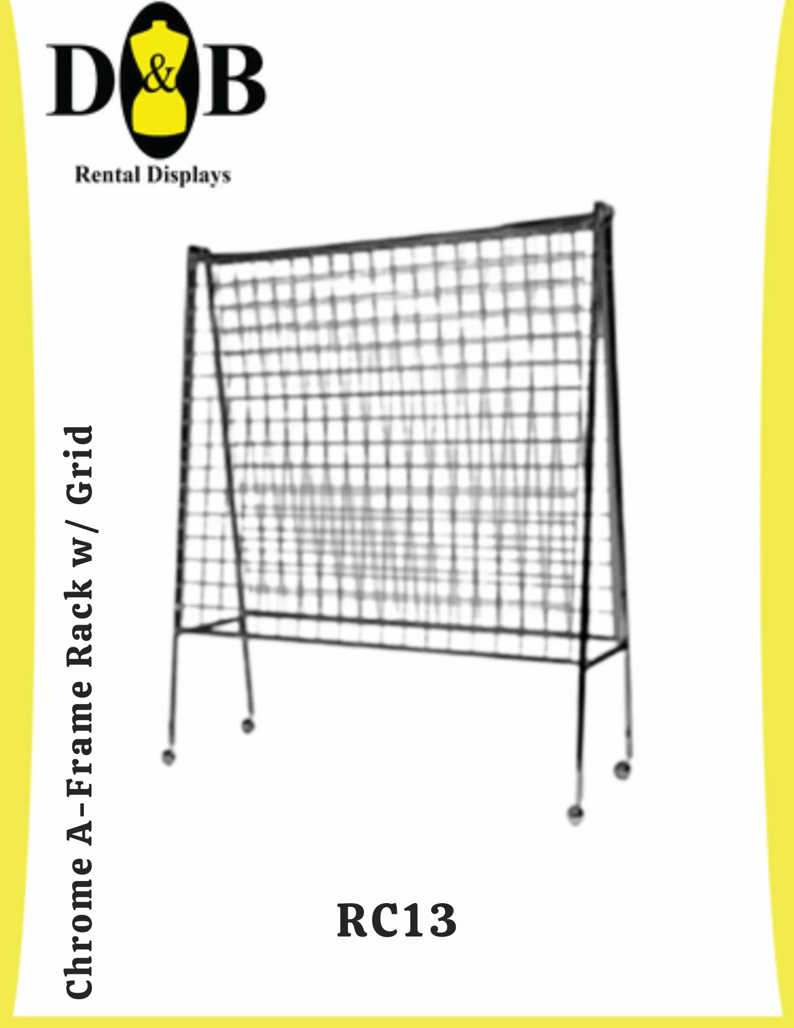 Chrome A-Frame Rack w/ Grid (NYC)