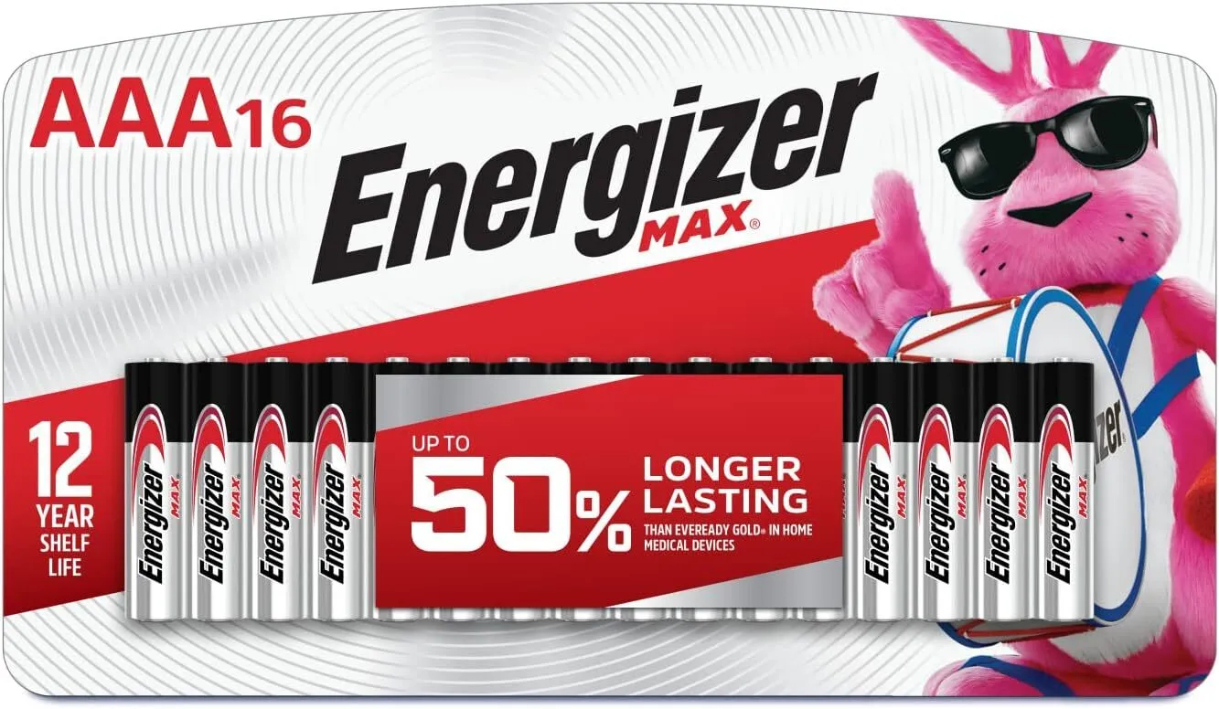 Energizer Long-Lasting AAA Batteries (16-Pack) (LAS)