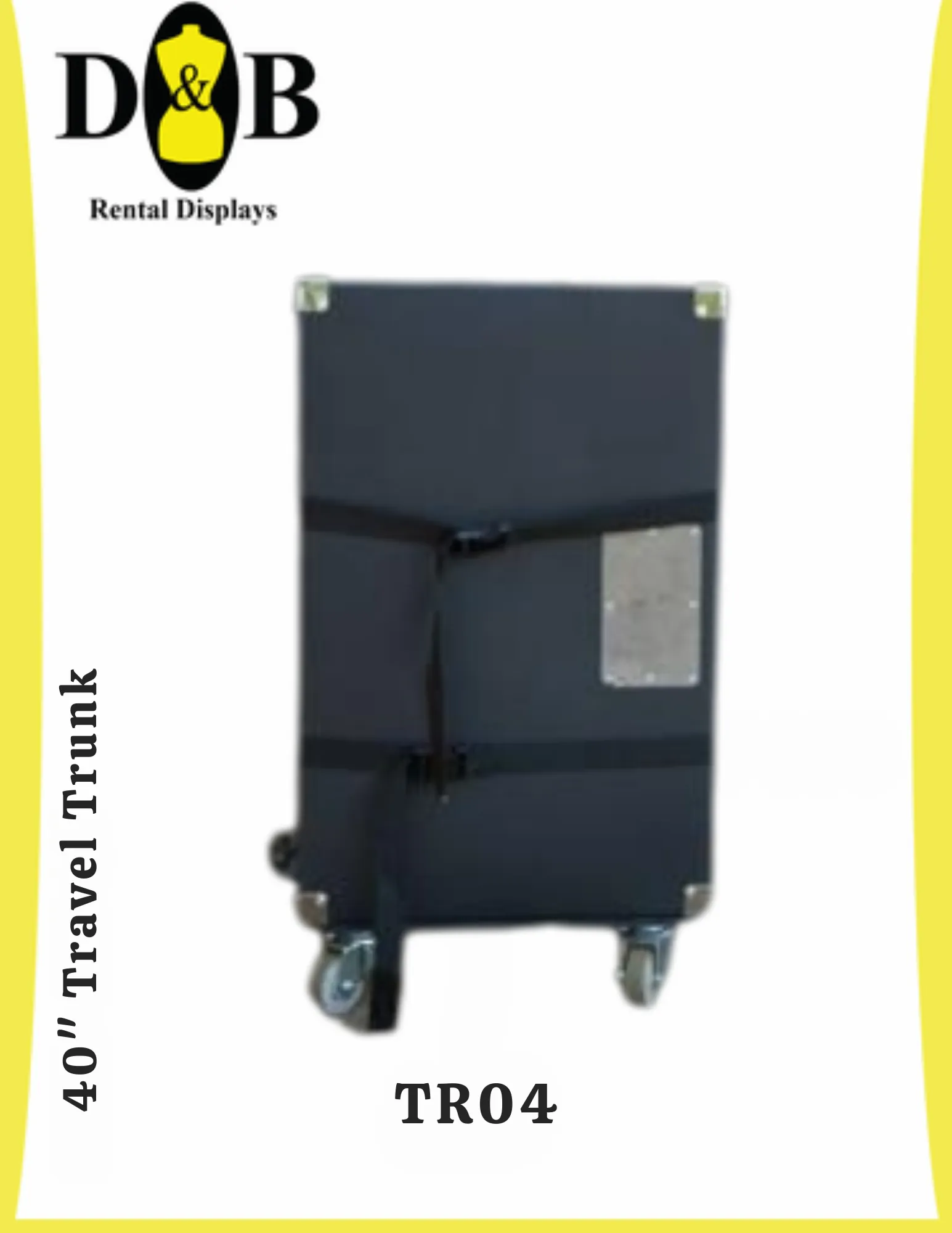 40" Hard Fiber Travel Trunks 