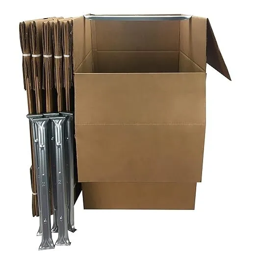 Uboxes 'Shorty' Space Saving Wardrobe Moving Boxes (Bundle of 6) (LAS)
