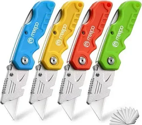 Durable Folding Box Cutters (4-Pack) (NASH)