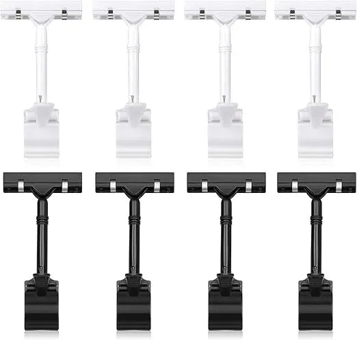 Plastic Adjustable Clip Sign Holder Stand POP Clamp (LAS)