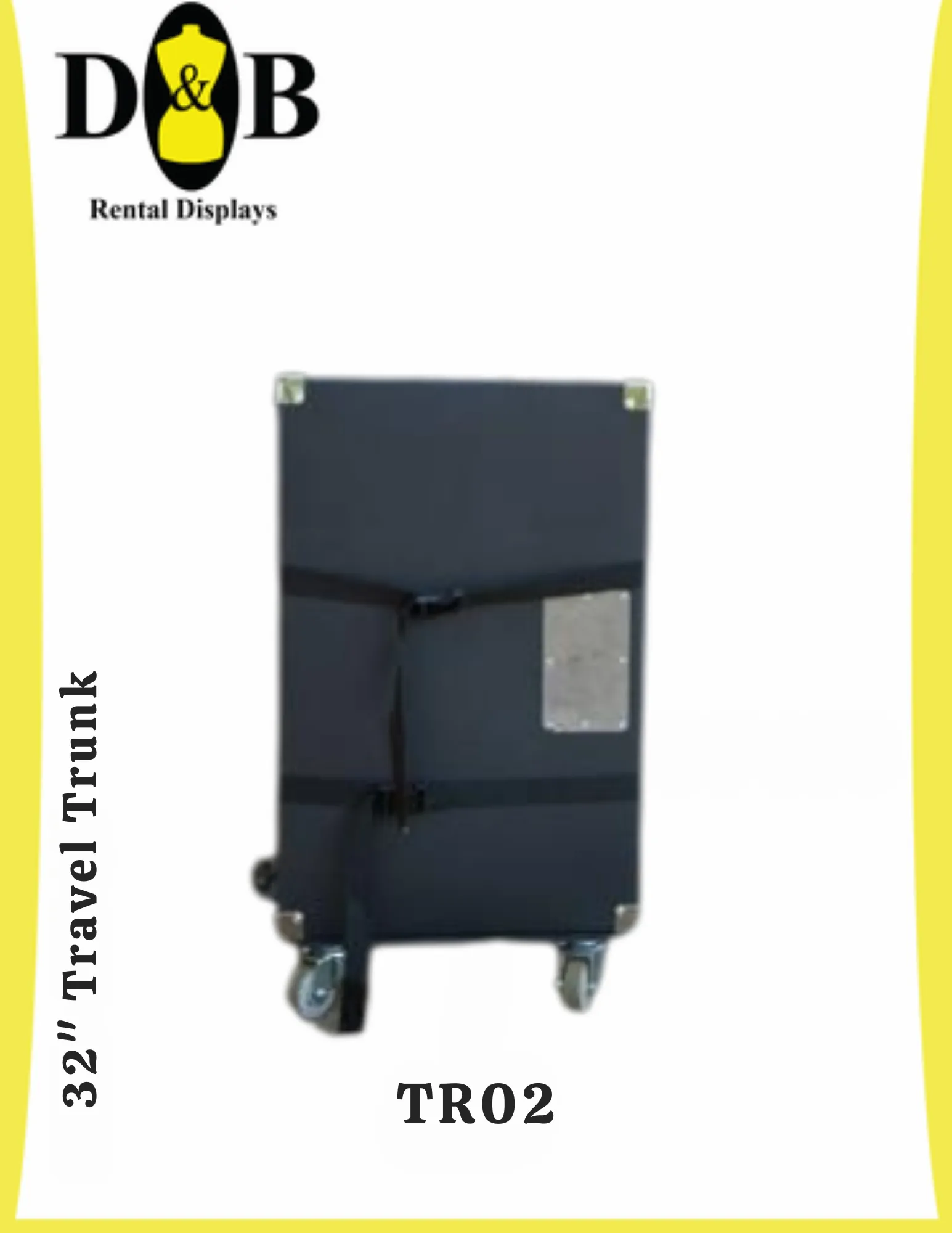 32" Hard Fiber Travel Trunk