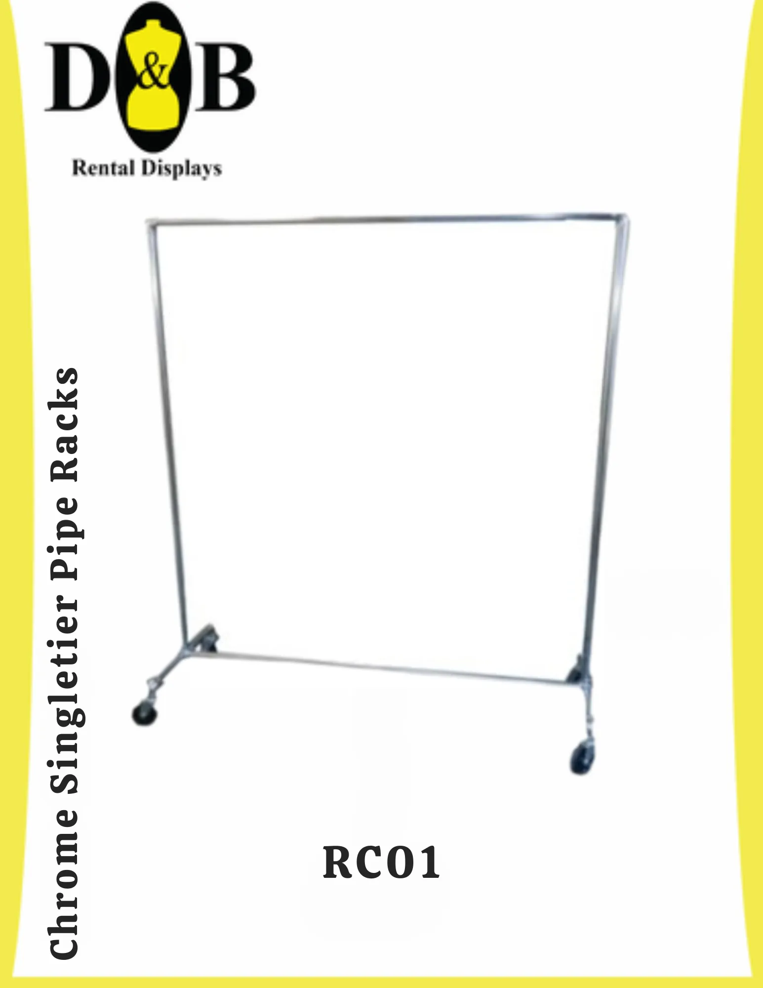 1 1/4″ Chrome Singletier Pipe Racks (NYC)