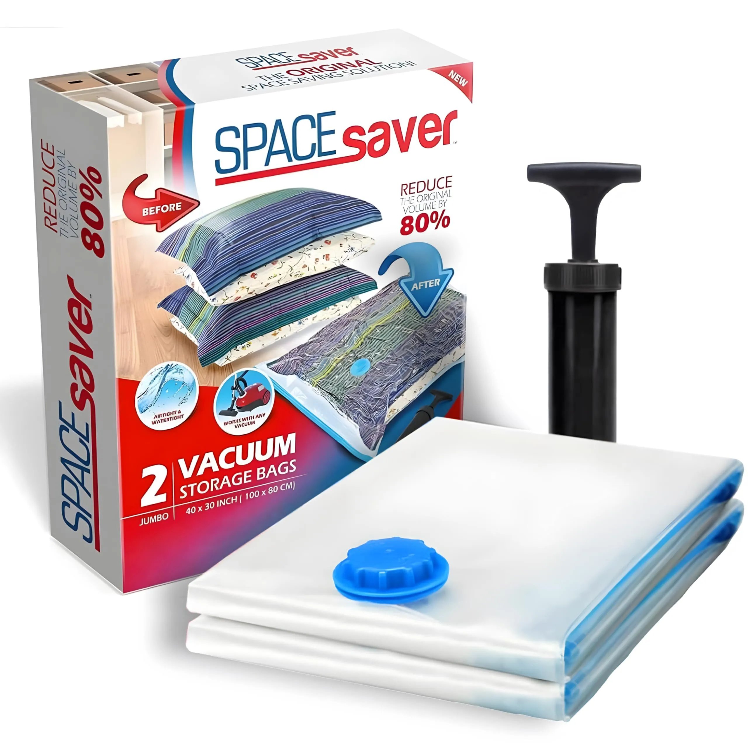 Space Saver Jumbo Vacuum Storage Bags ( 2 Pack ) (LAS)