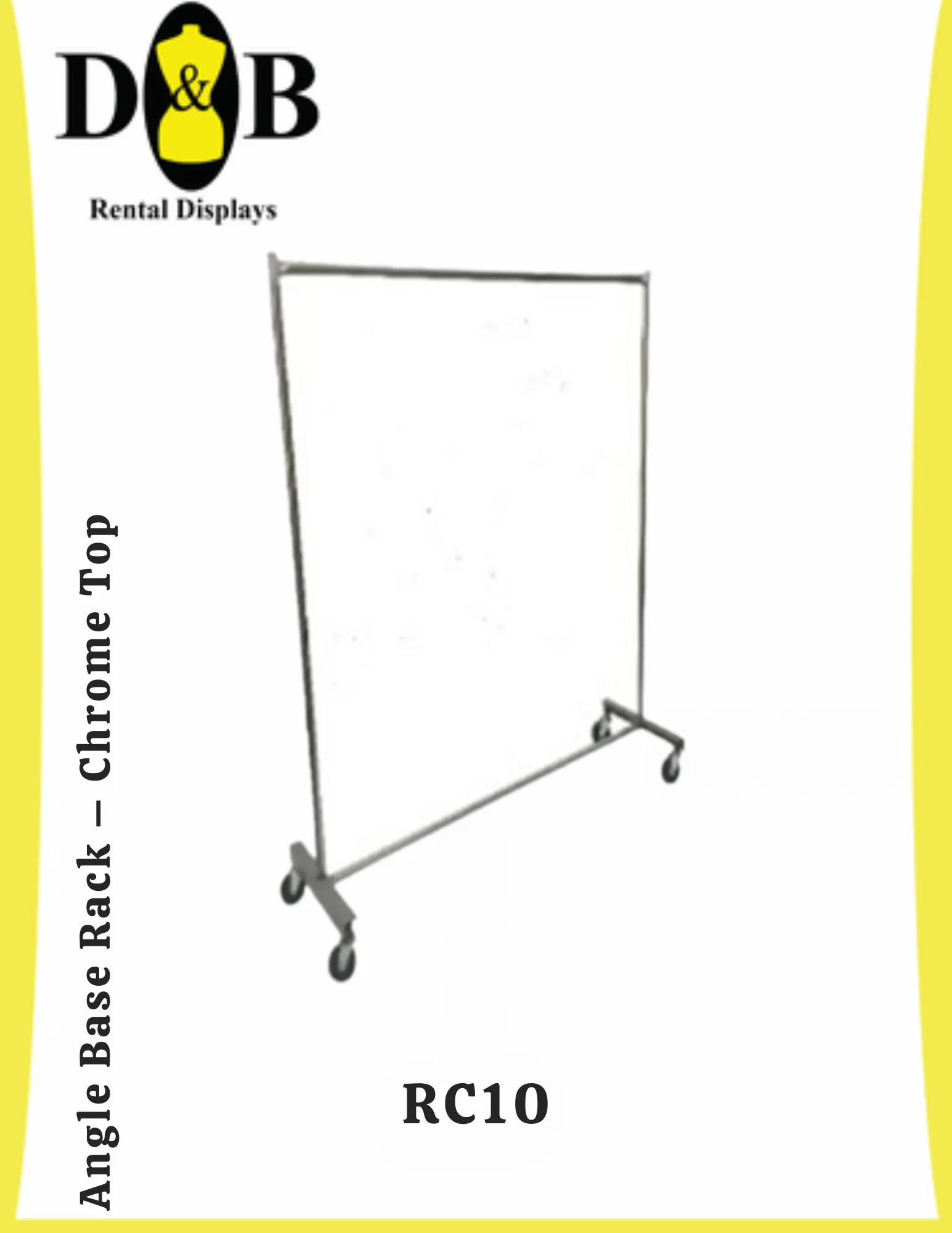 Angle Base Rack – Chrome Top & Uprights (NYC)