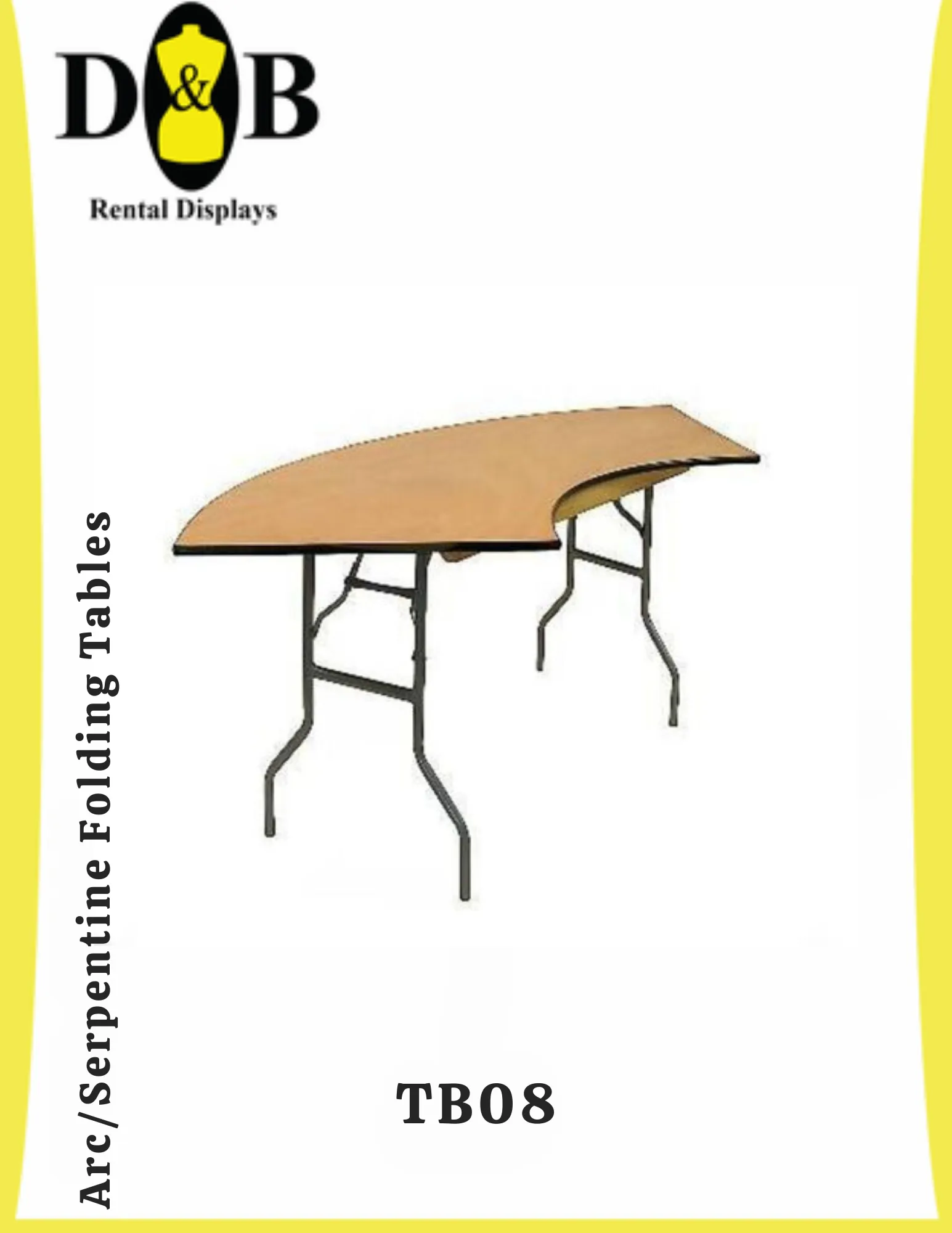 Arc/Serpentine Folding Tables (NYC)