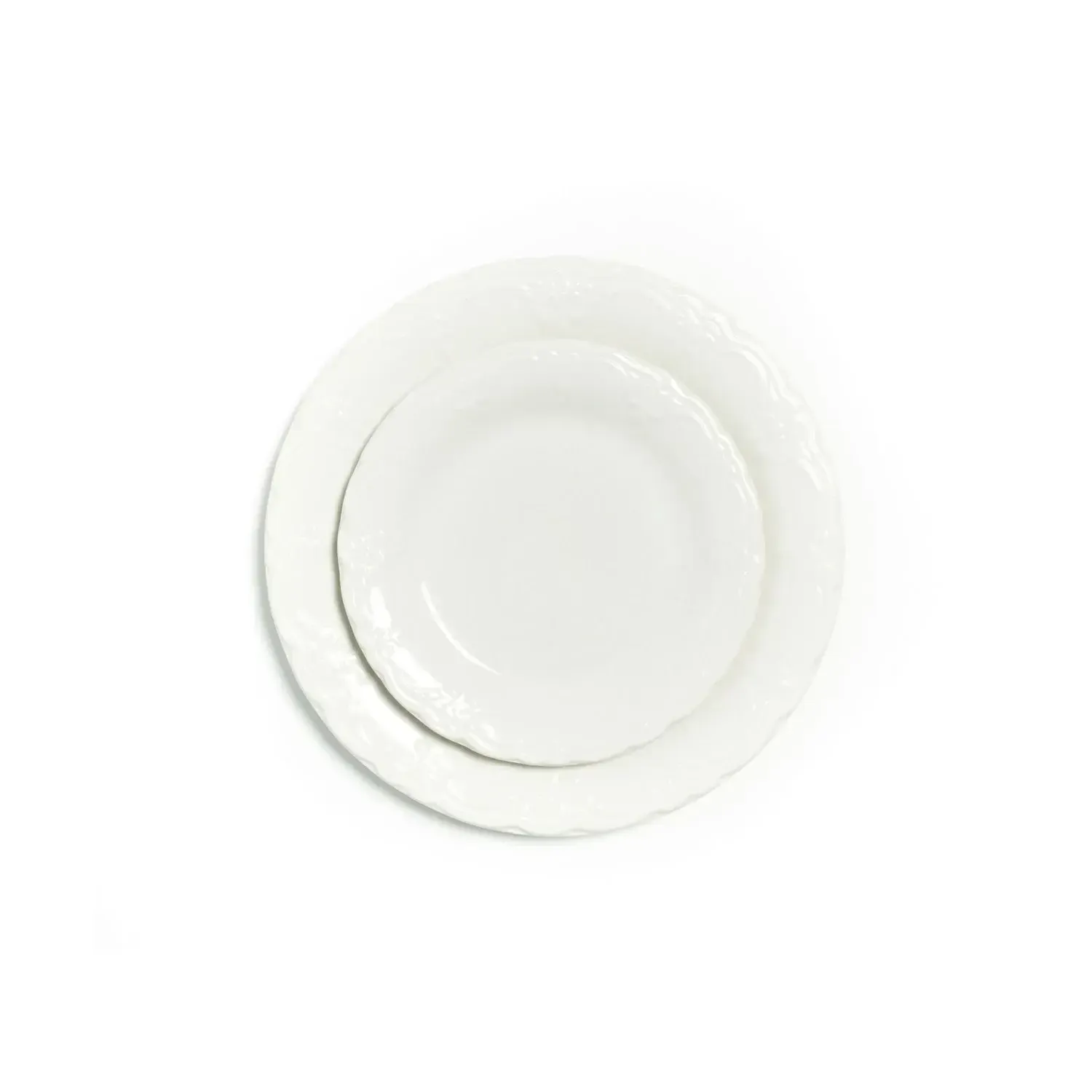 French Ivory Plates