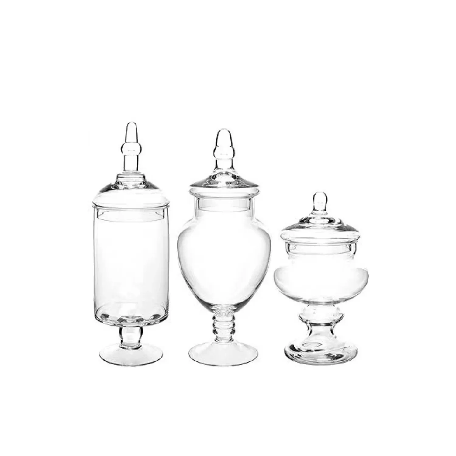 Assorted Clear Glass Candy Dishes