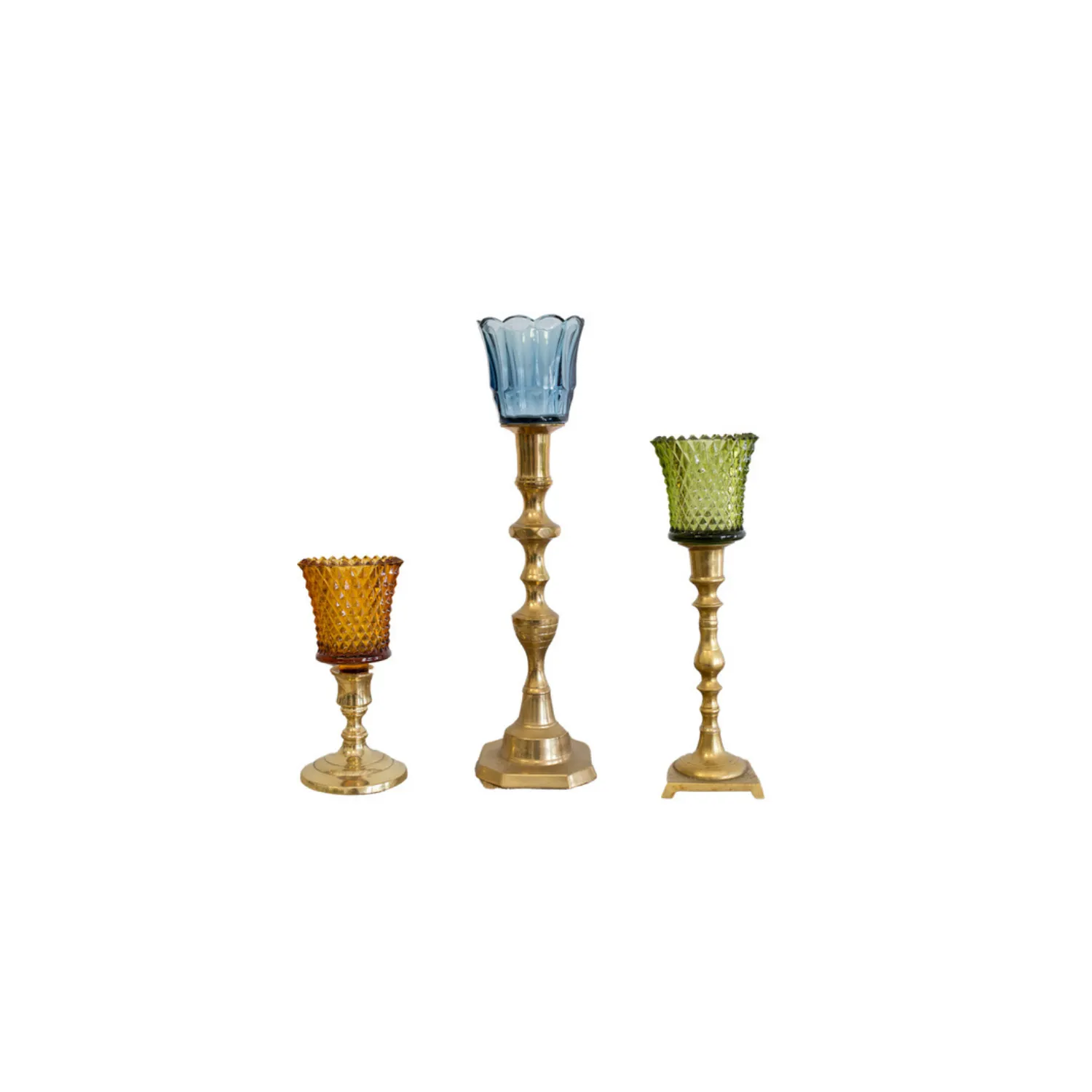 Glass Candle Toppers, Assorted