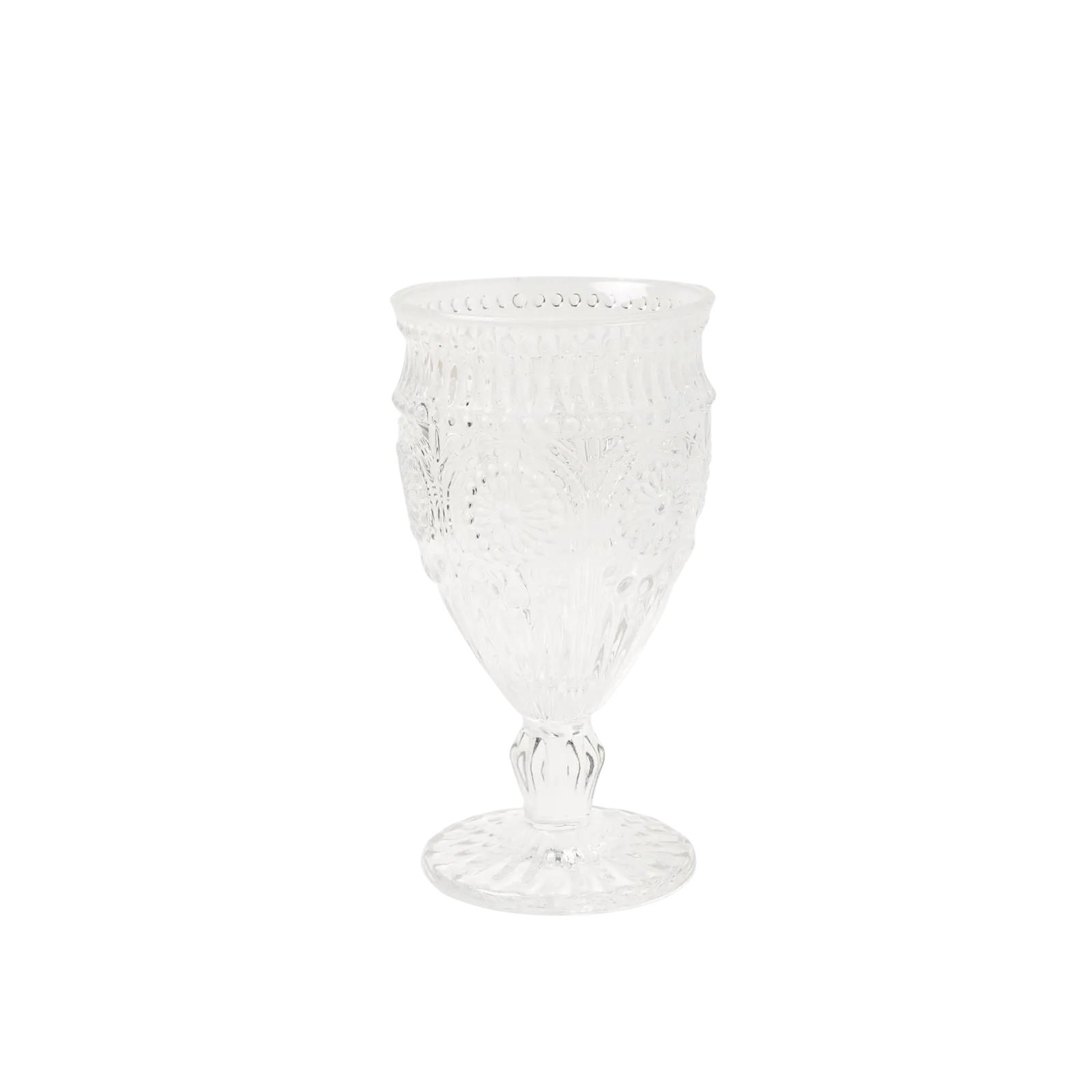 Vintage Pressed Glass Goblet