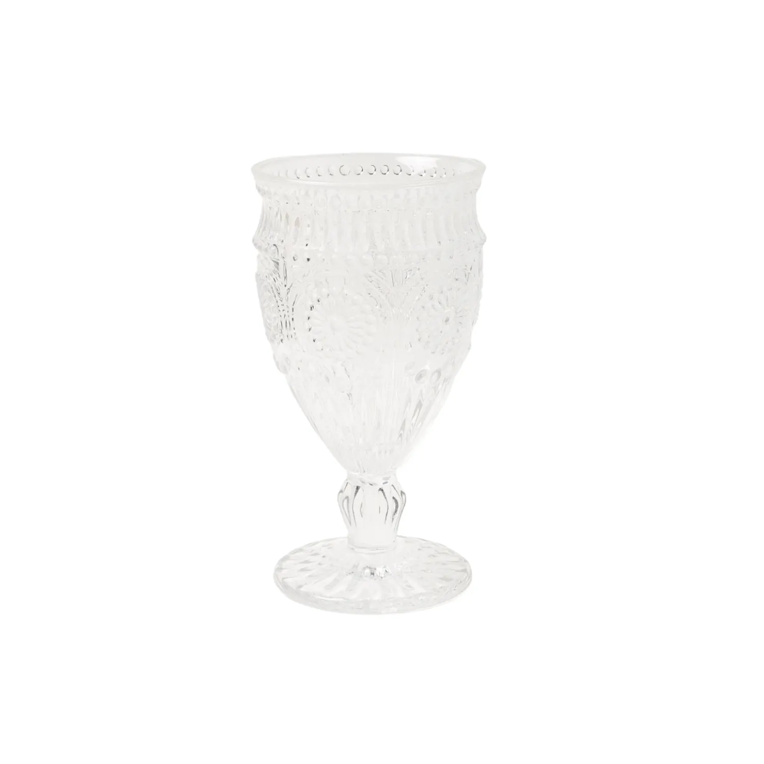 Pressed Glass Goblet