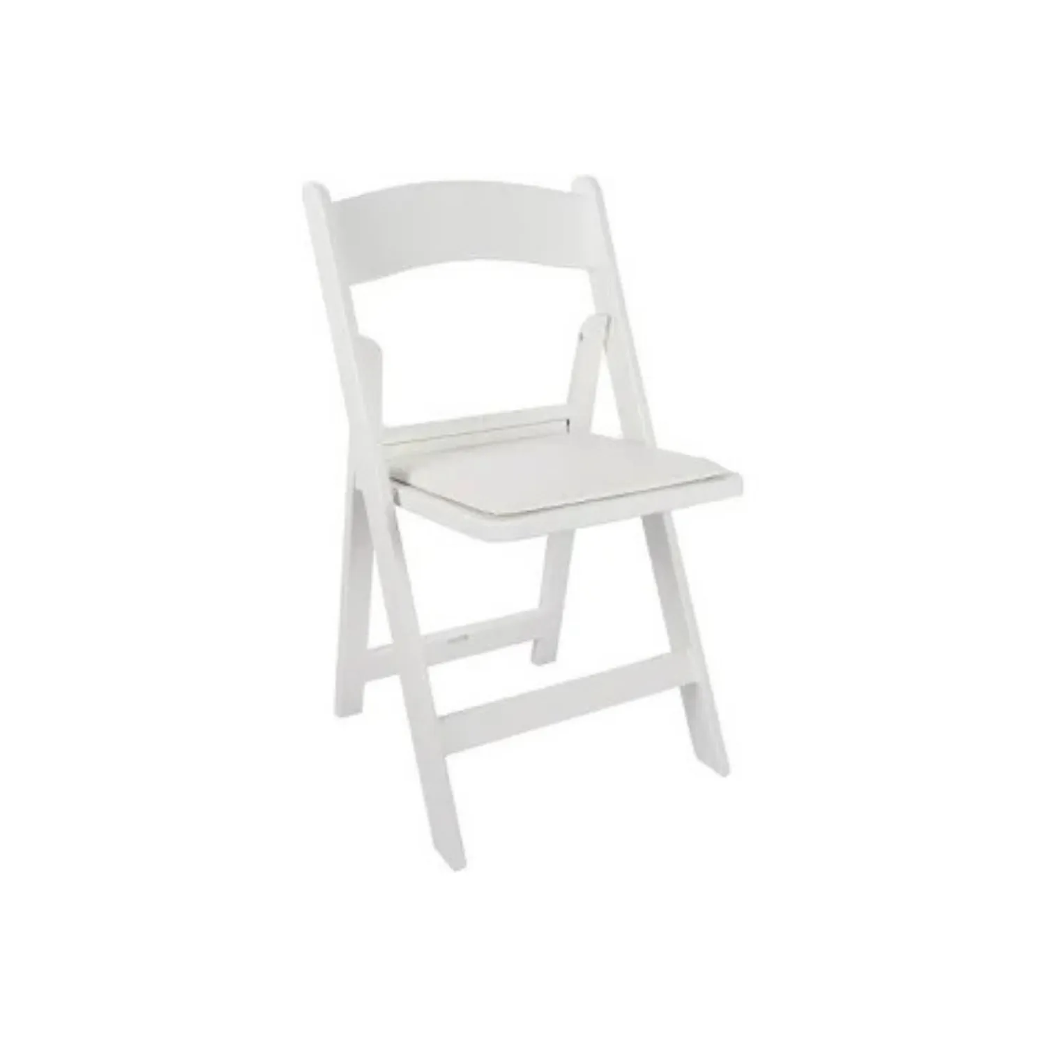 White Resin Padded Chair