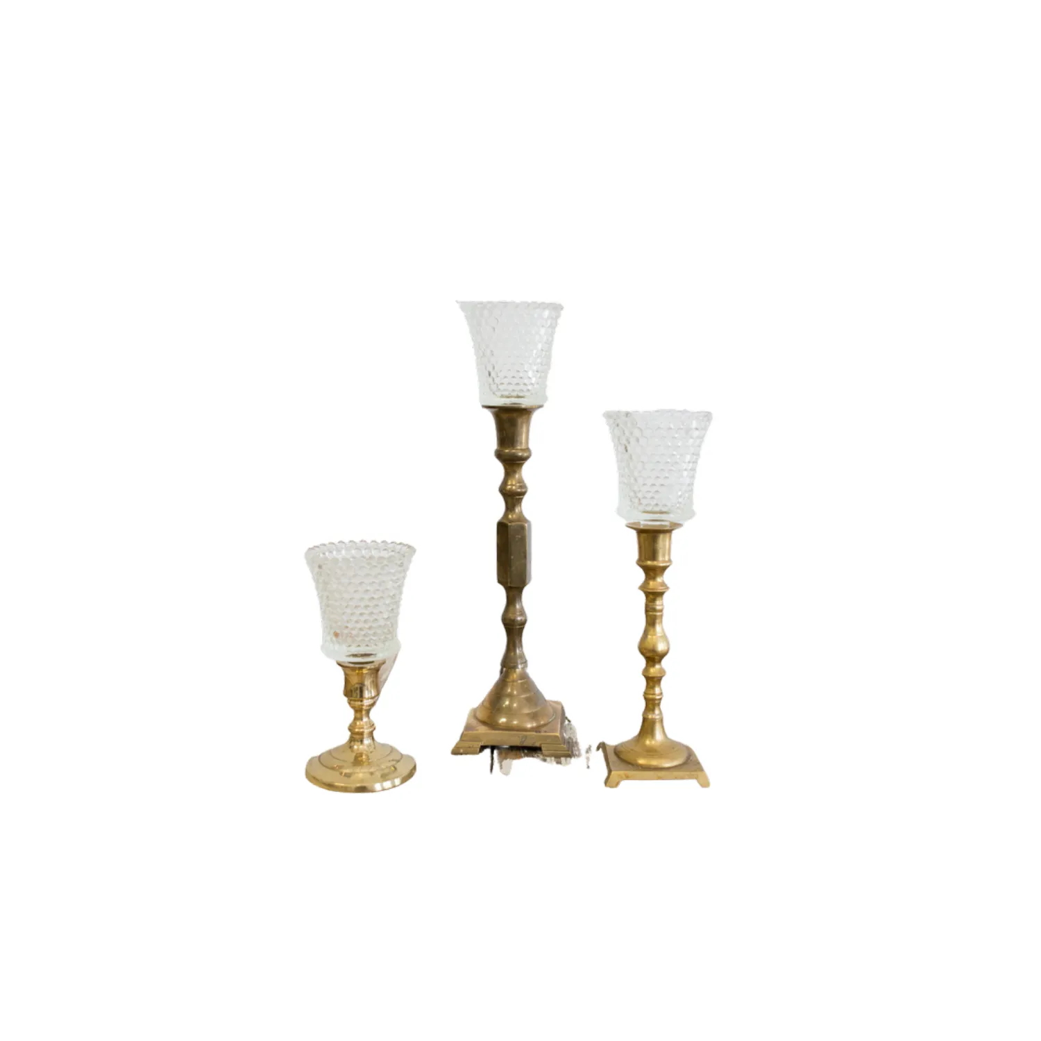 Glass Candle Toppers, Clear
