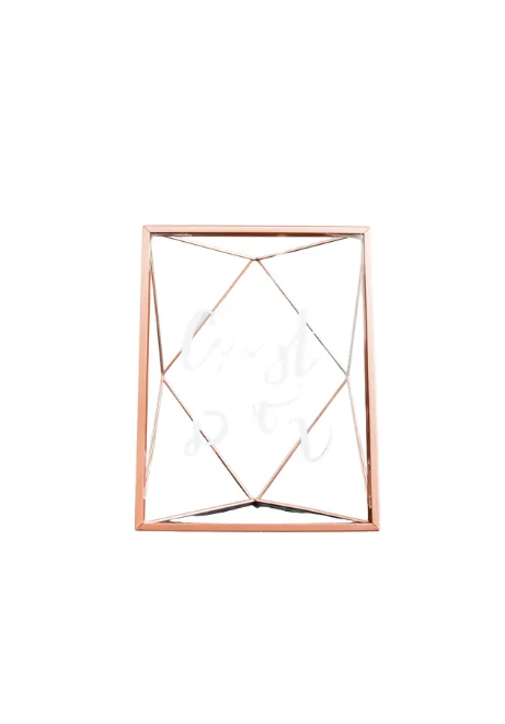 Geometric Copper Frames