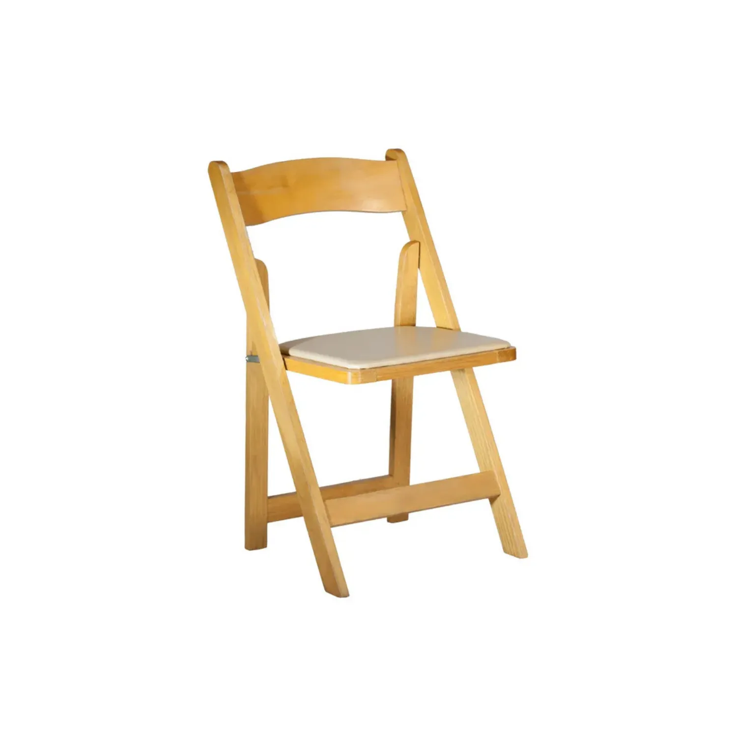 Natural Wood Padded Chair