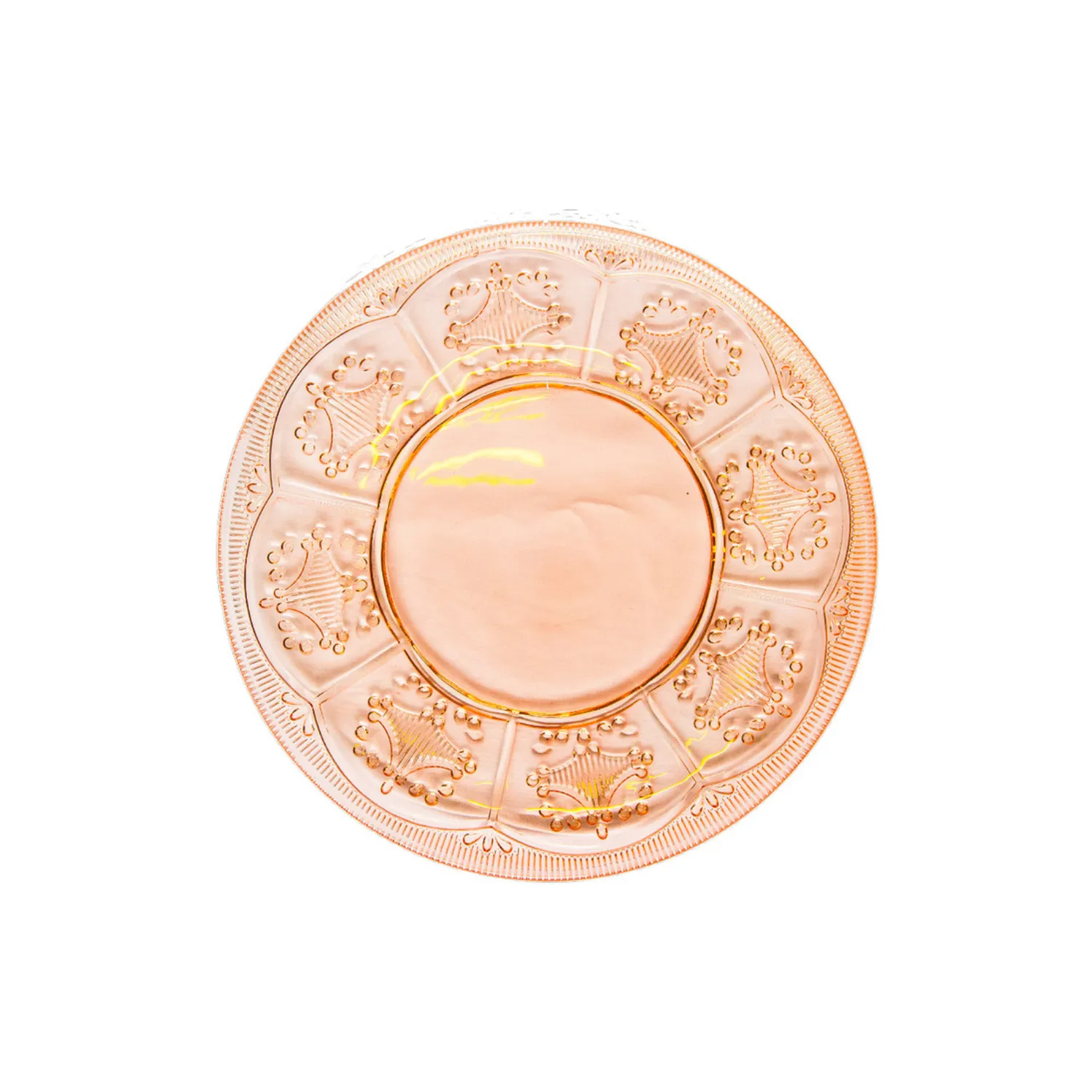 Rose Glass Salad Plate