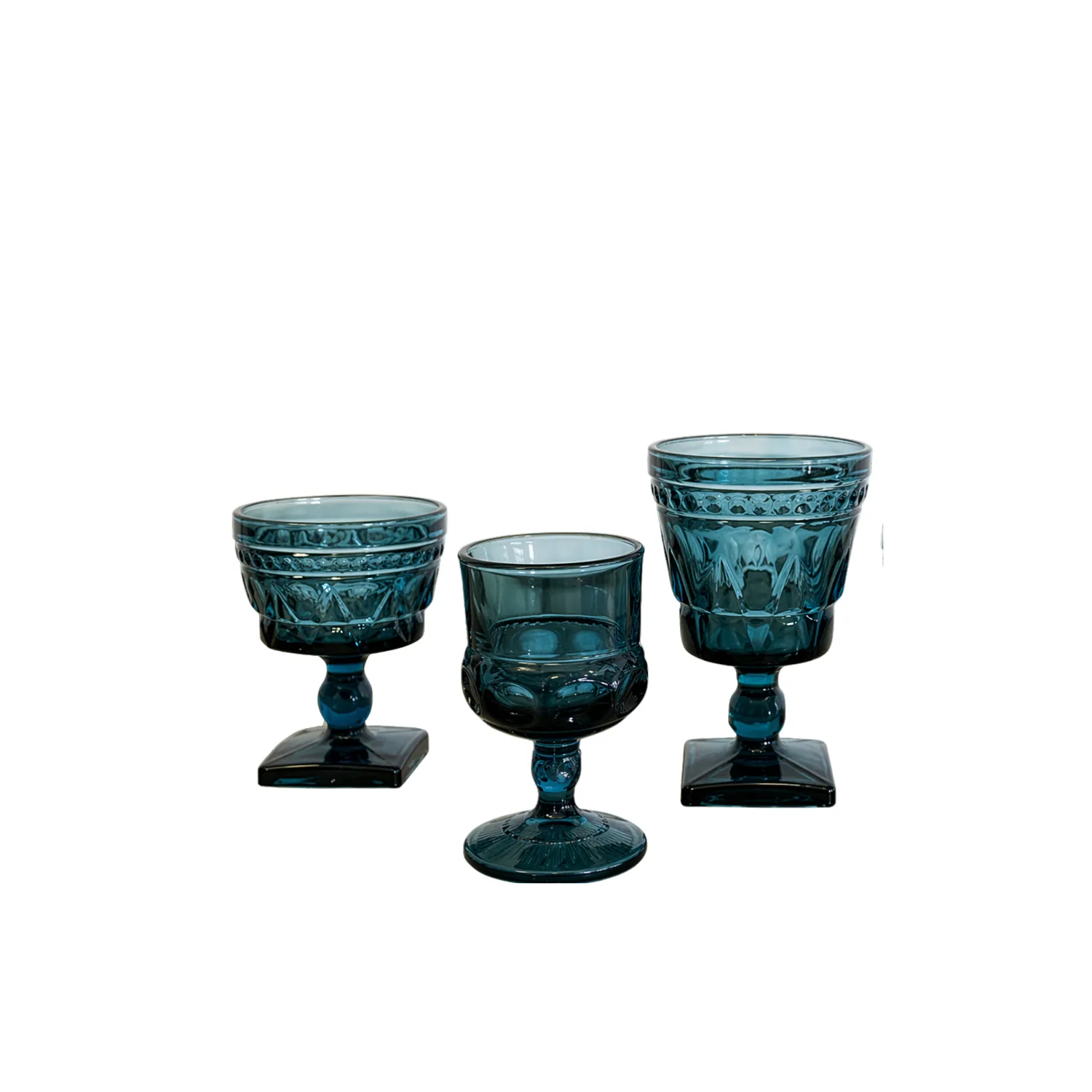 Blue Assorted Vintage Goblet