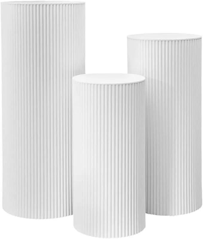 White Ripple Plinth - Medium