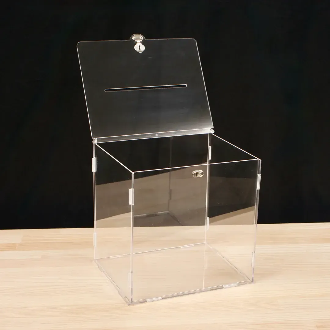 Clear Wishing Well Card Box