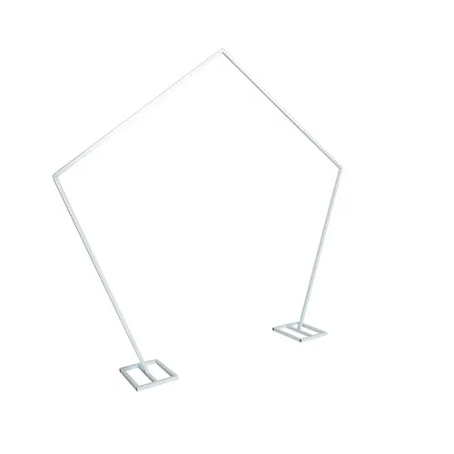 2.4m Pentagon White Wedding Arbour