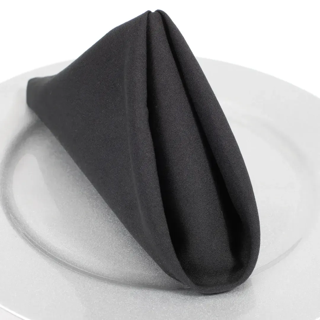 Black Premium Cloth Napkin 50cm