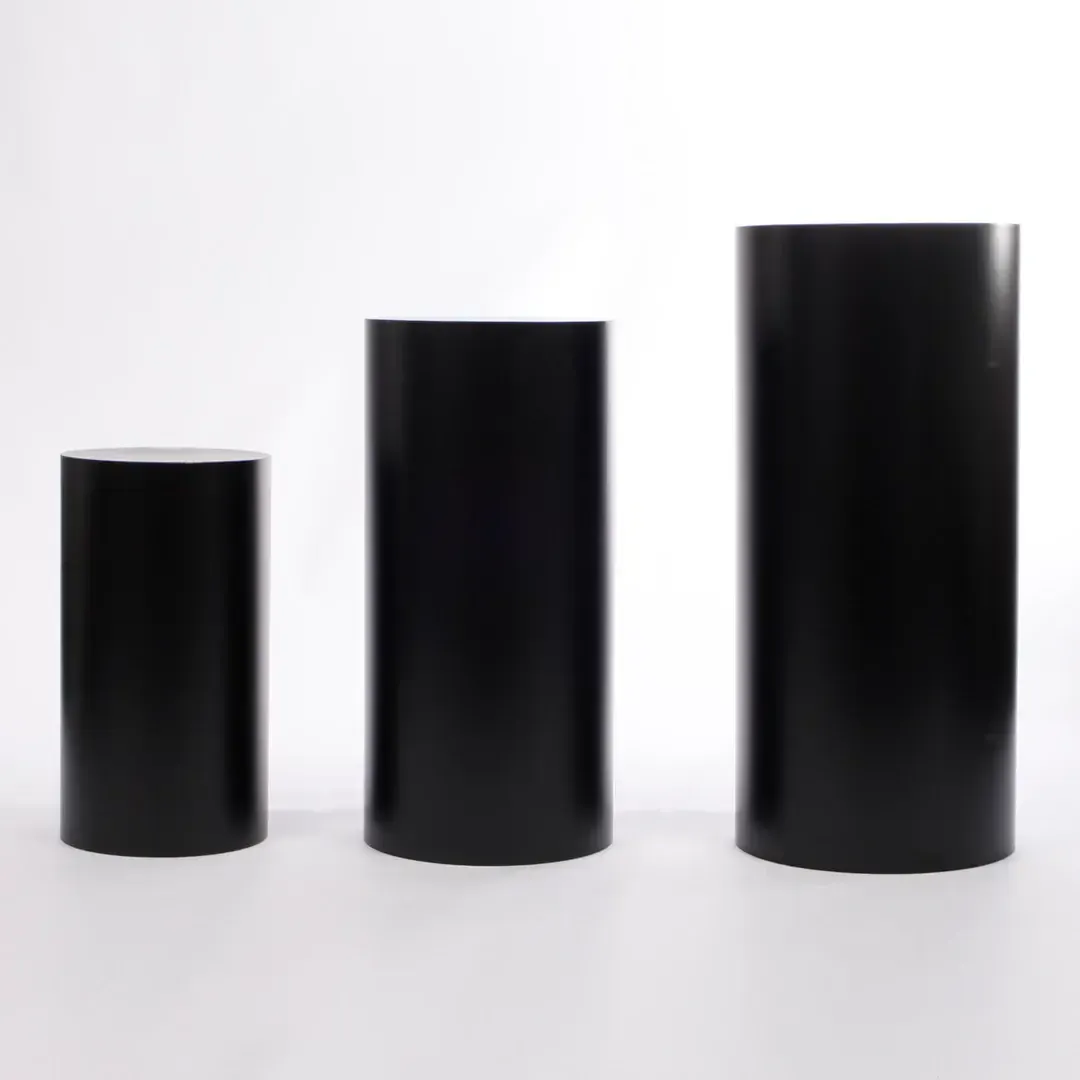 Black Round Plinth Large
