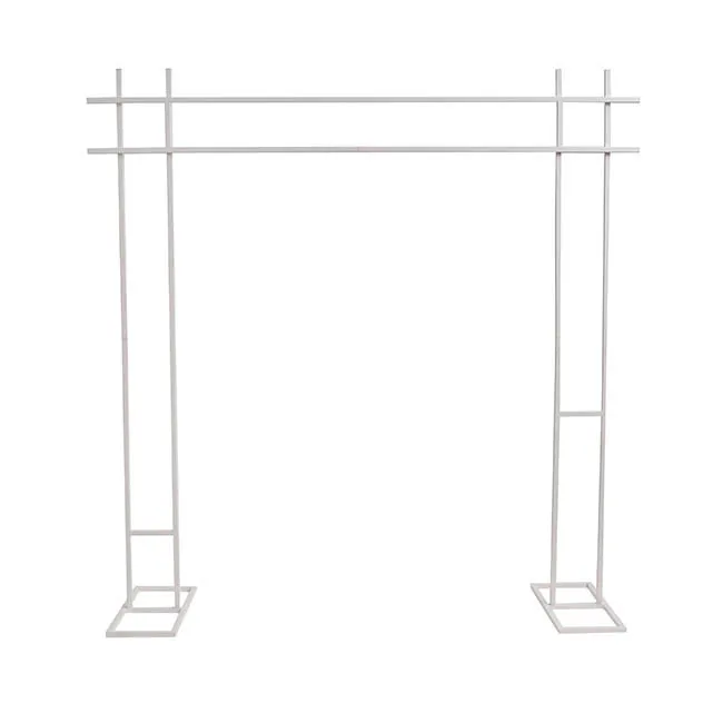 White Metal Arbour 200cm
