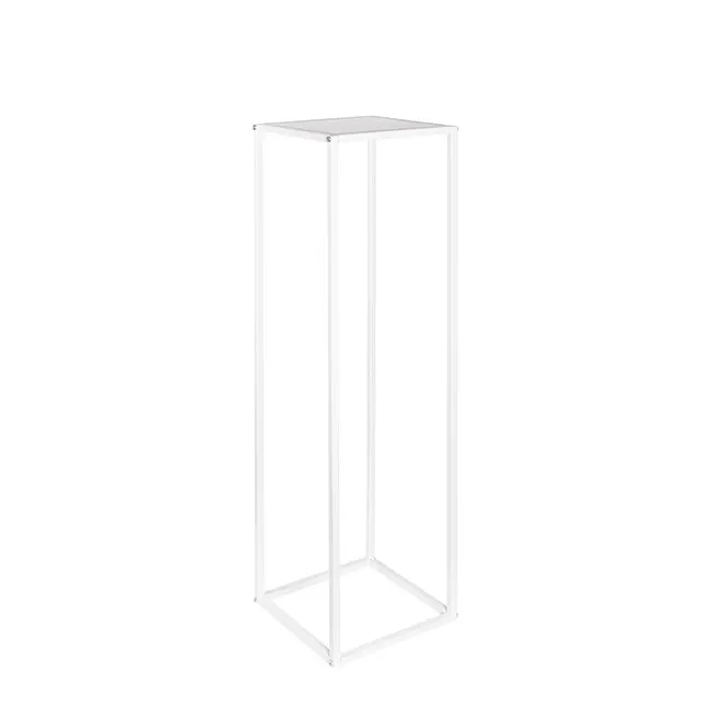 White Metal Flower Stand 95cm