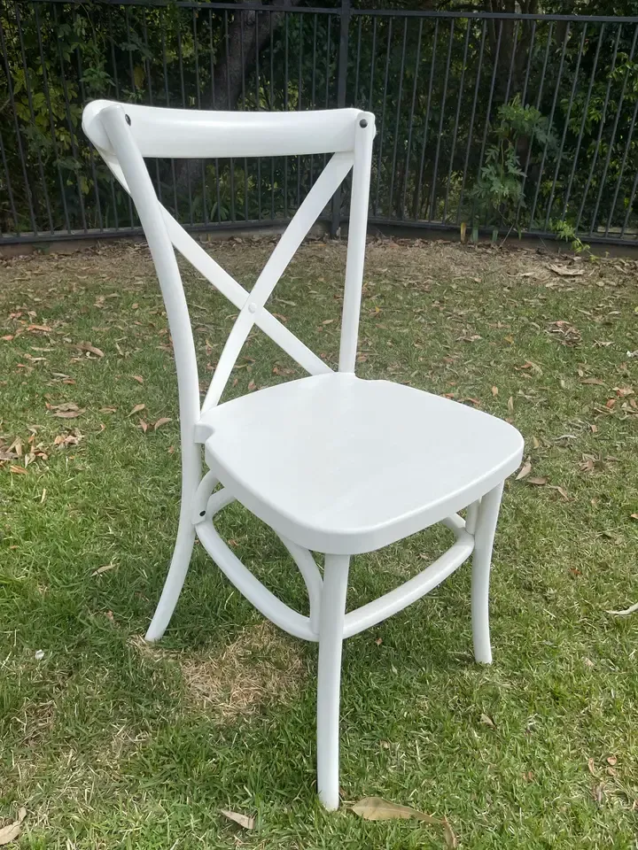 White Crossback Chair