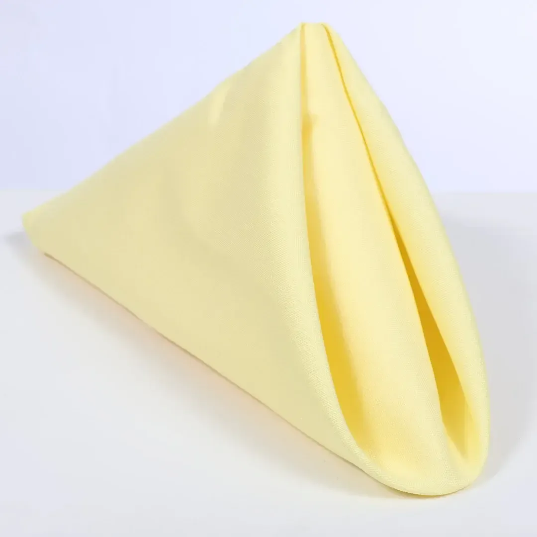 Pale Yellow Cloth Napkin 50cm